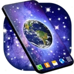 Logo of Earth from Space Live Wallpaper android Application 